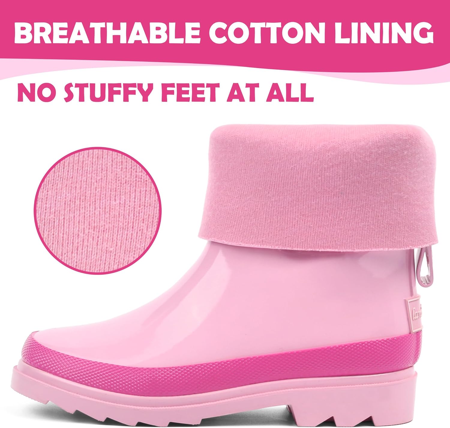 LandChief Kids Rain Boots Waterproof and Comfortable