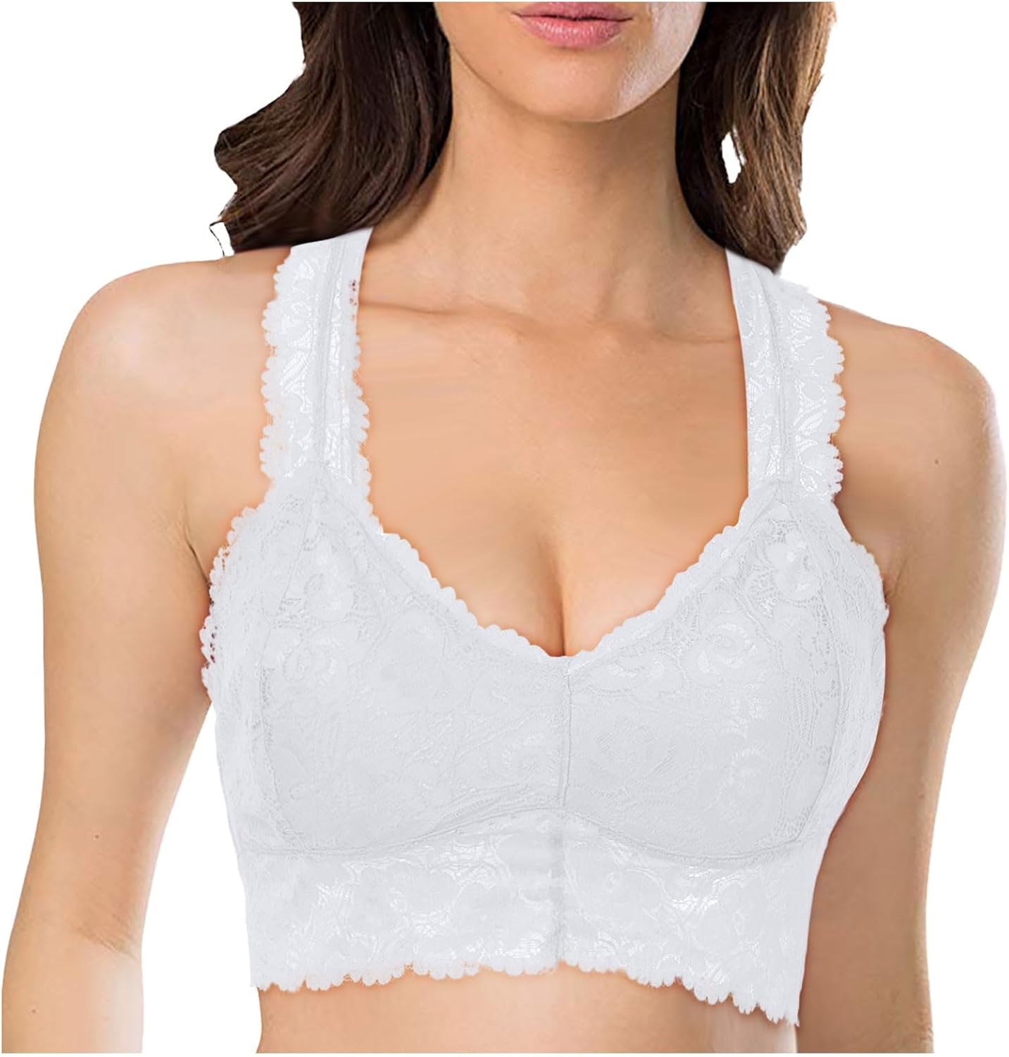 Womens Wirefree Padded Criss Cross Workout Bralette