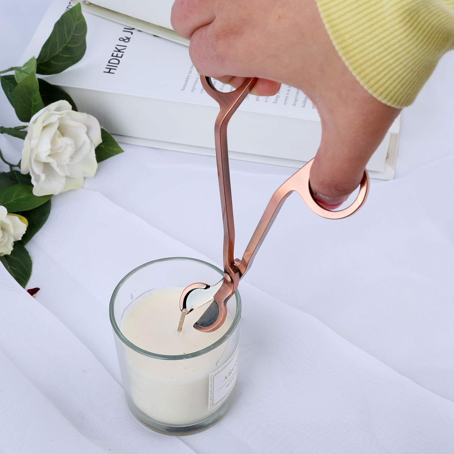 MUXSAM Rose Gold Candle Wick Trimmer Set 1