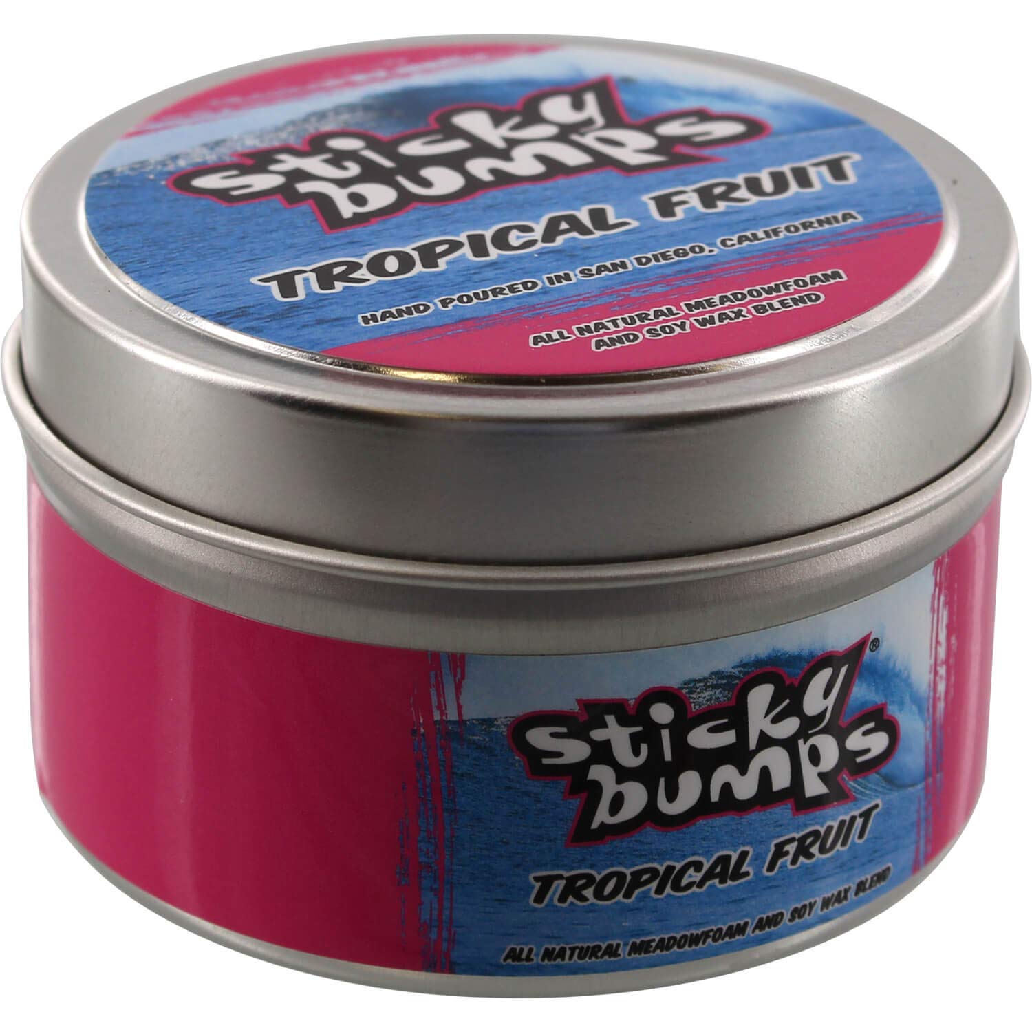Sticky Bumps 4oz Tin Tropical Fruit Candle 1