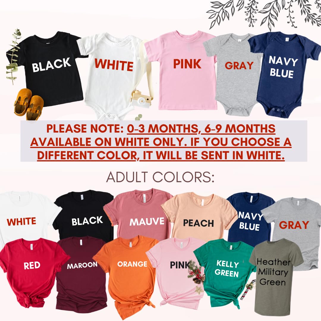 Our First Christmas Mom Dad Baby Matching Shirts 2024