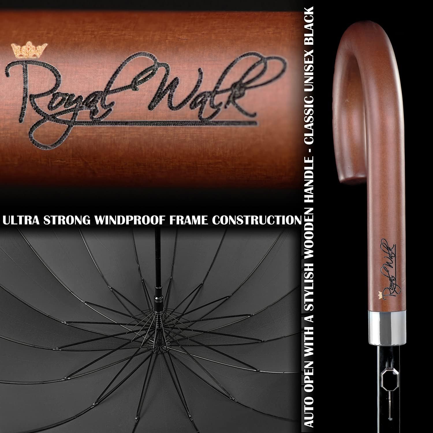 Royal Walk 54 Inch Windproof Large Umbrella for 2 Persons