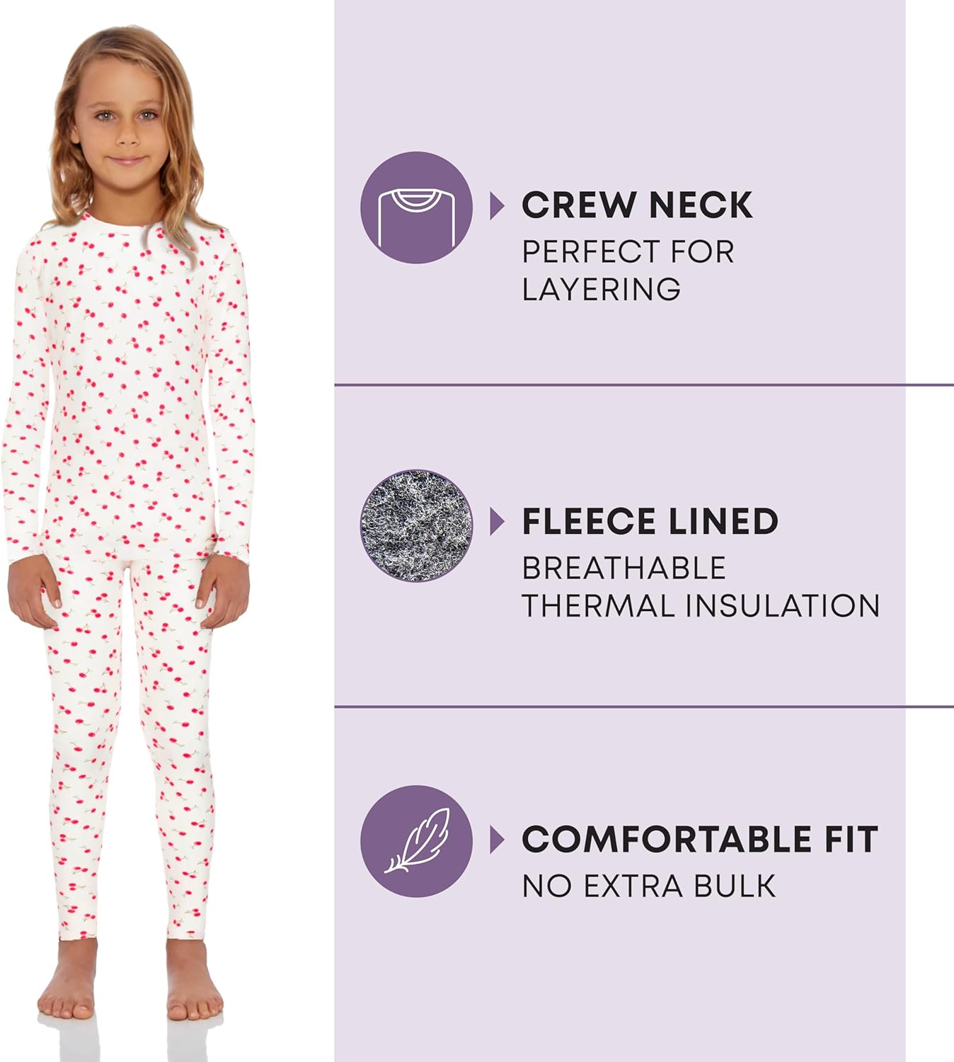 Rocky Thermal Underwear for Girls - Medium