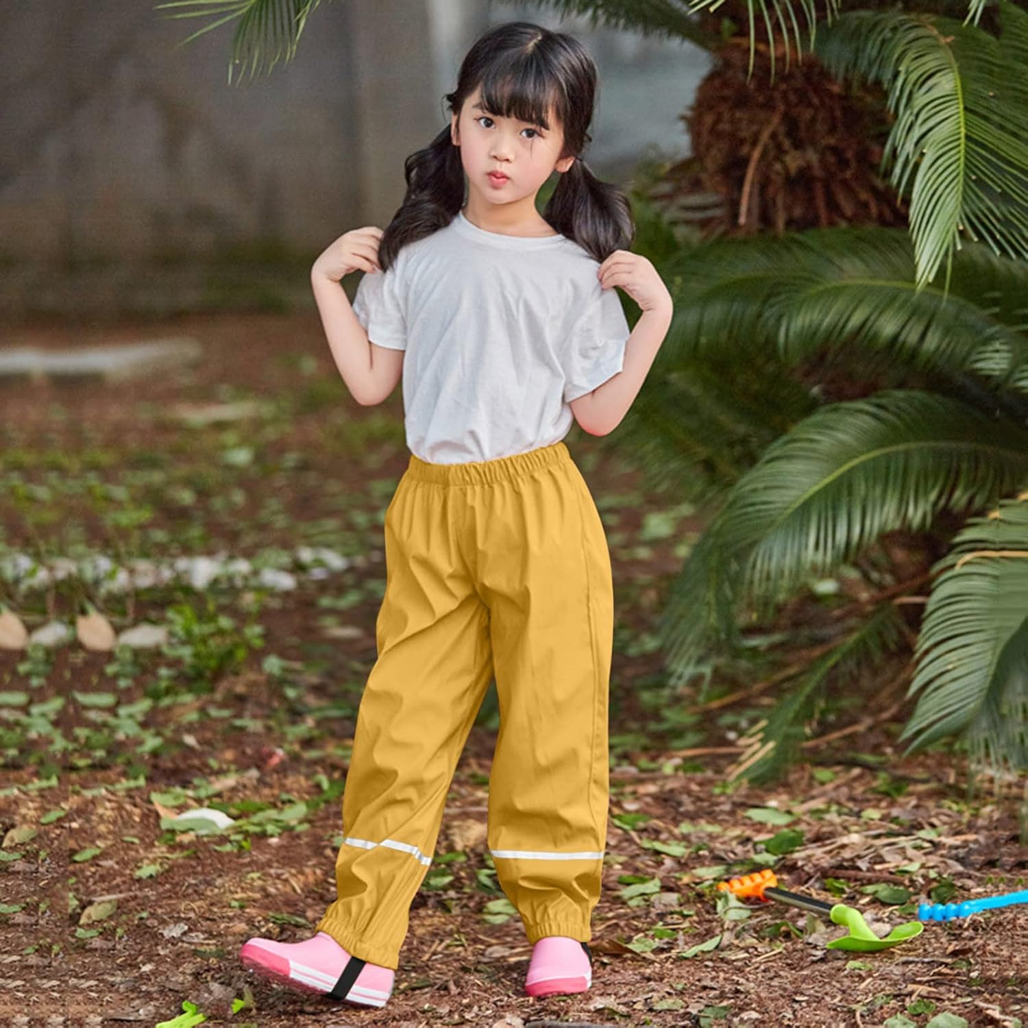 Toddler Waterproof Rain Pants for Kids Boys Girls