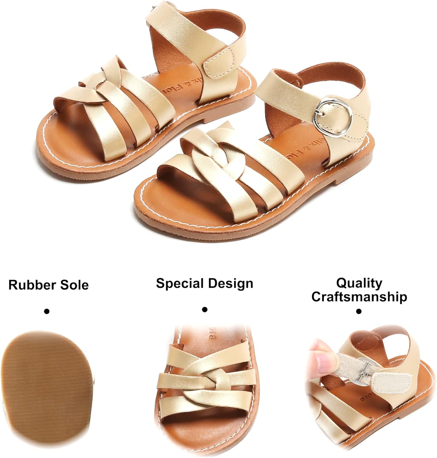 Felix Flora Toddler Girl Sandals for Easter Summer