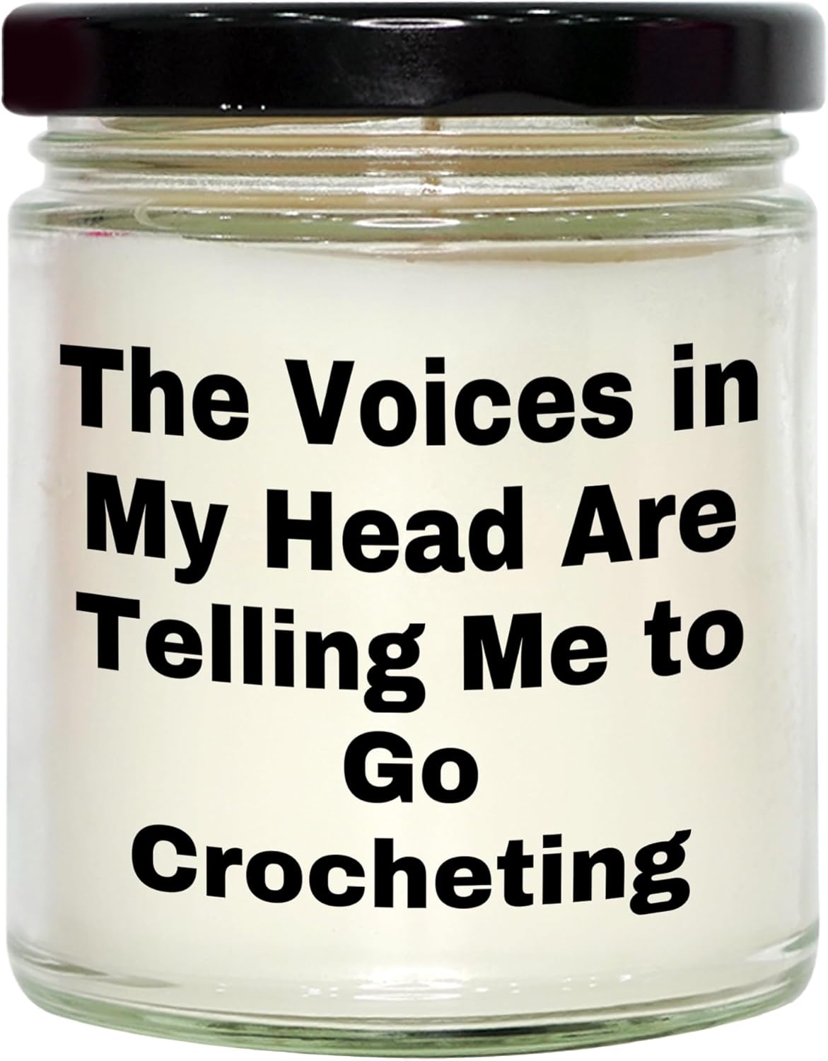 Funny Vanilla Soy Candle for Crocheting Enthusiasts 1