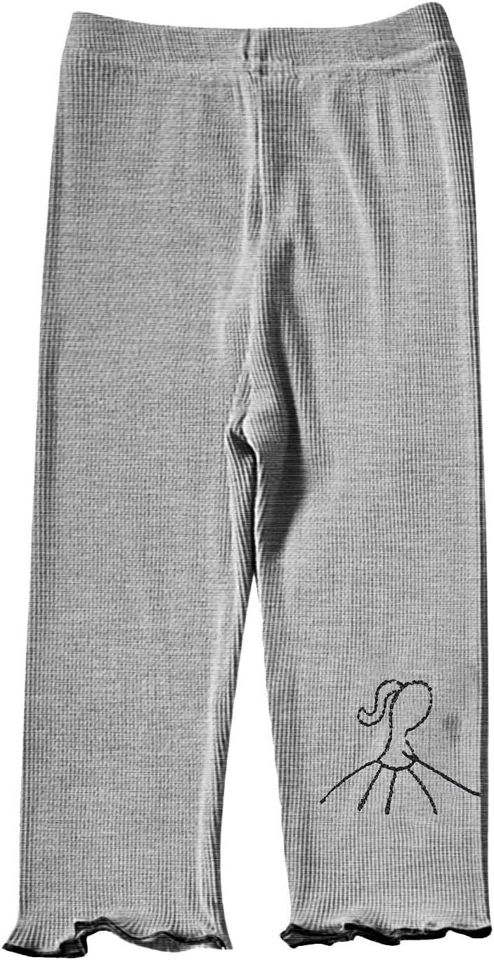 Girls Cute Print Capris Tight Soft Modal Summer Pants