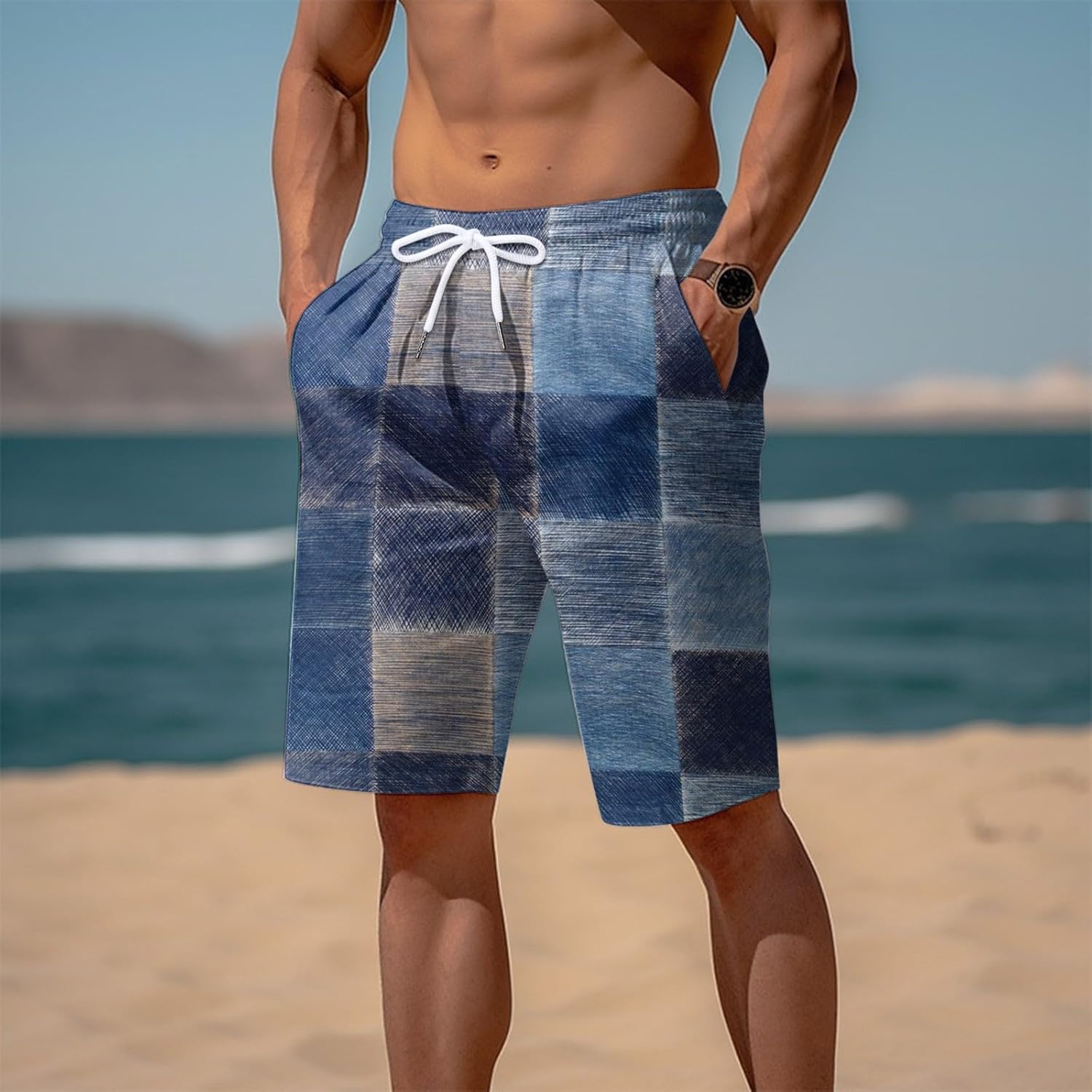 Stretch Fit Mens Breathable Beach Pants