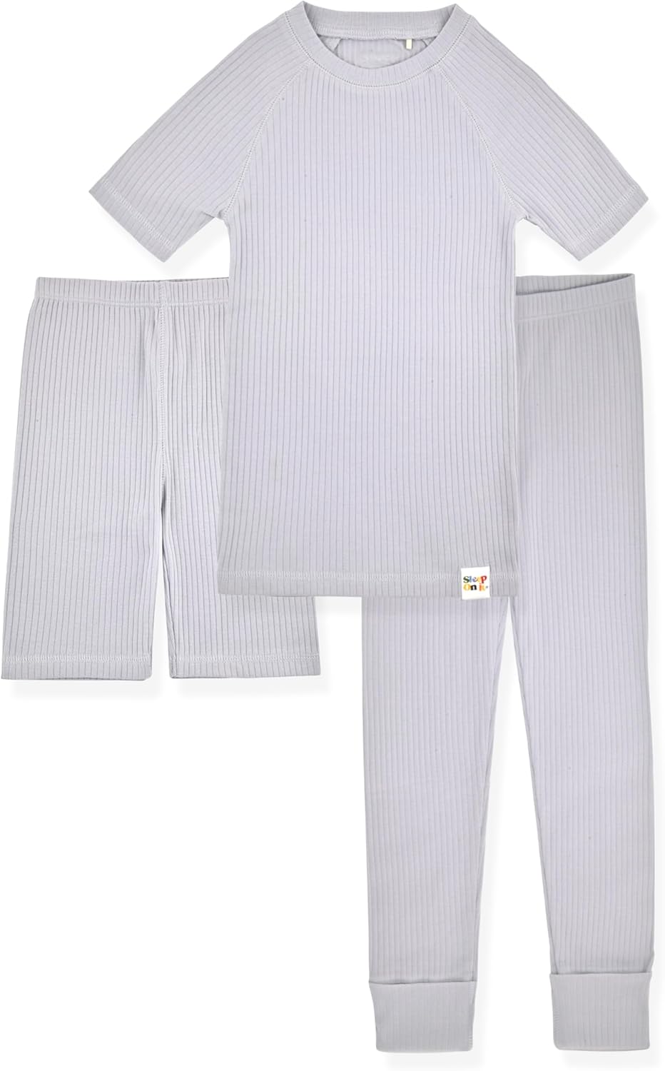 Sleep On It Organic Rib Knit Pajama Sets for Kids 1