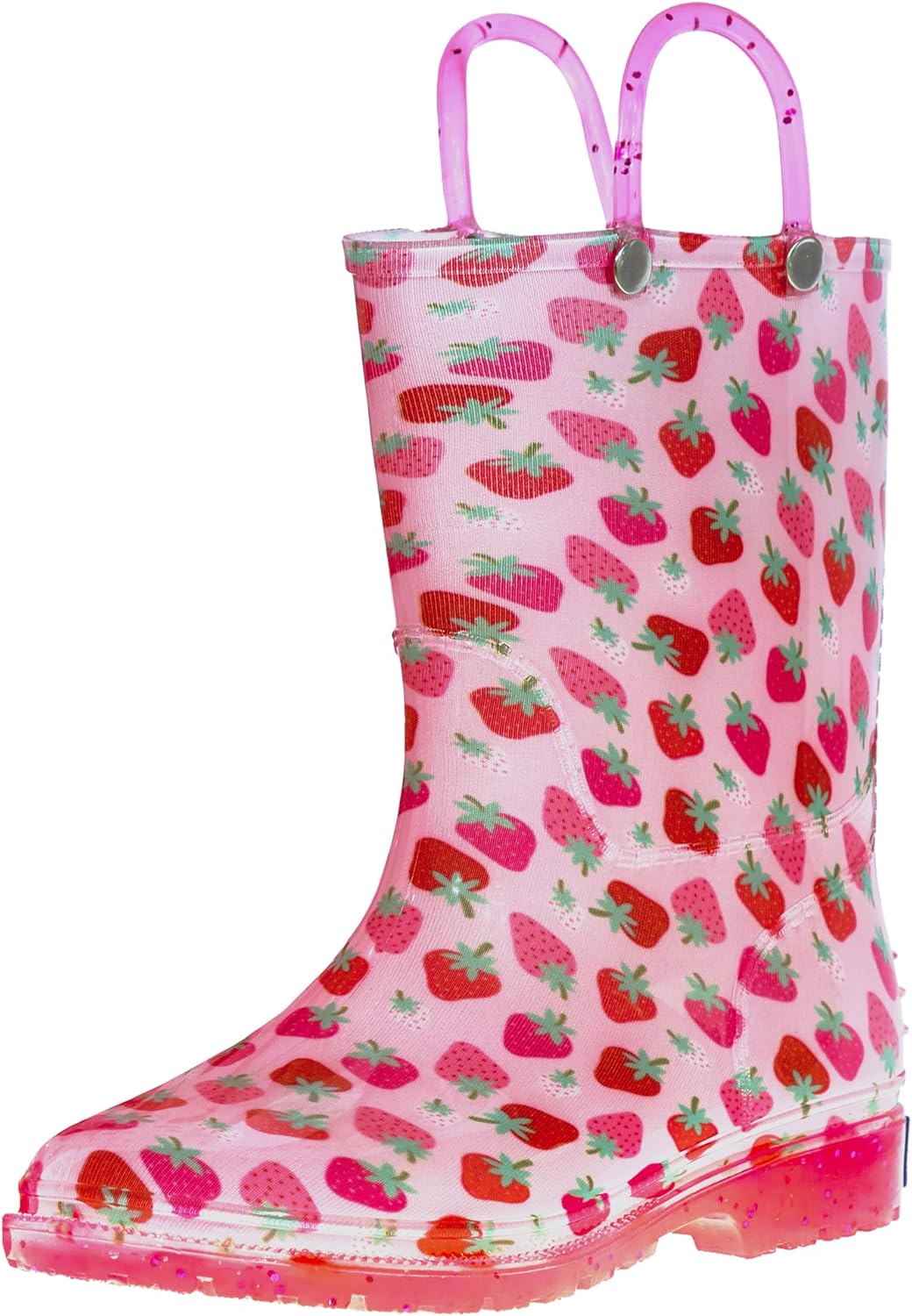 Wildkin Kids Rain Boots with Slip-On Handles and No-Slip Tread