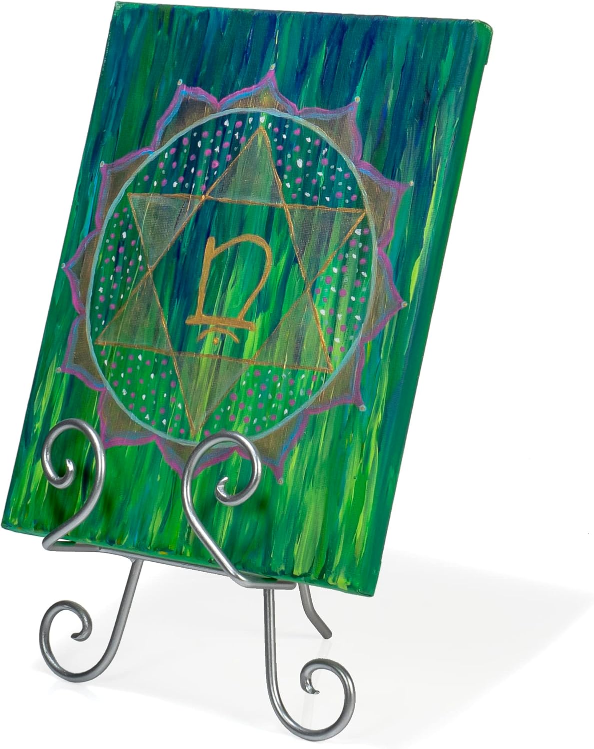 Red Co 11 Tall Curved Scroll Metal Easel Stand Silver