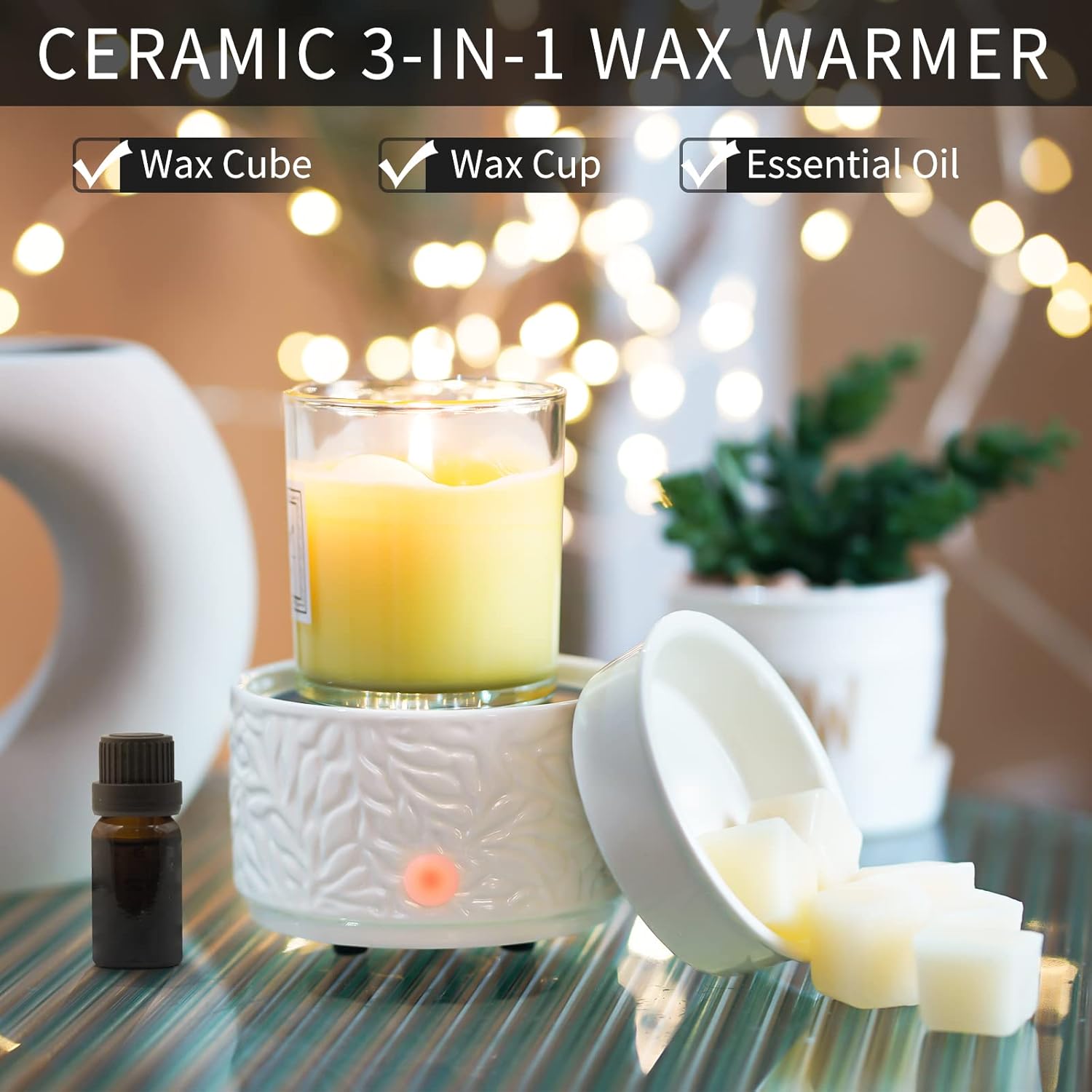ElusiaKa Scented Wax Melt Warmer with Gift Box