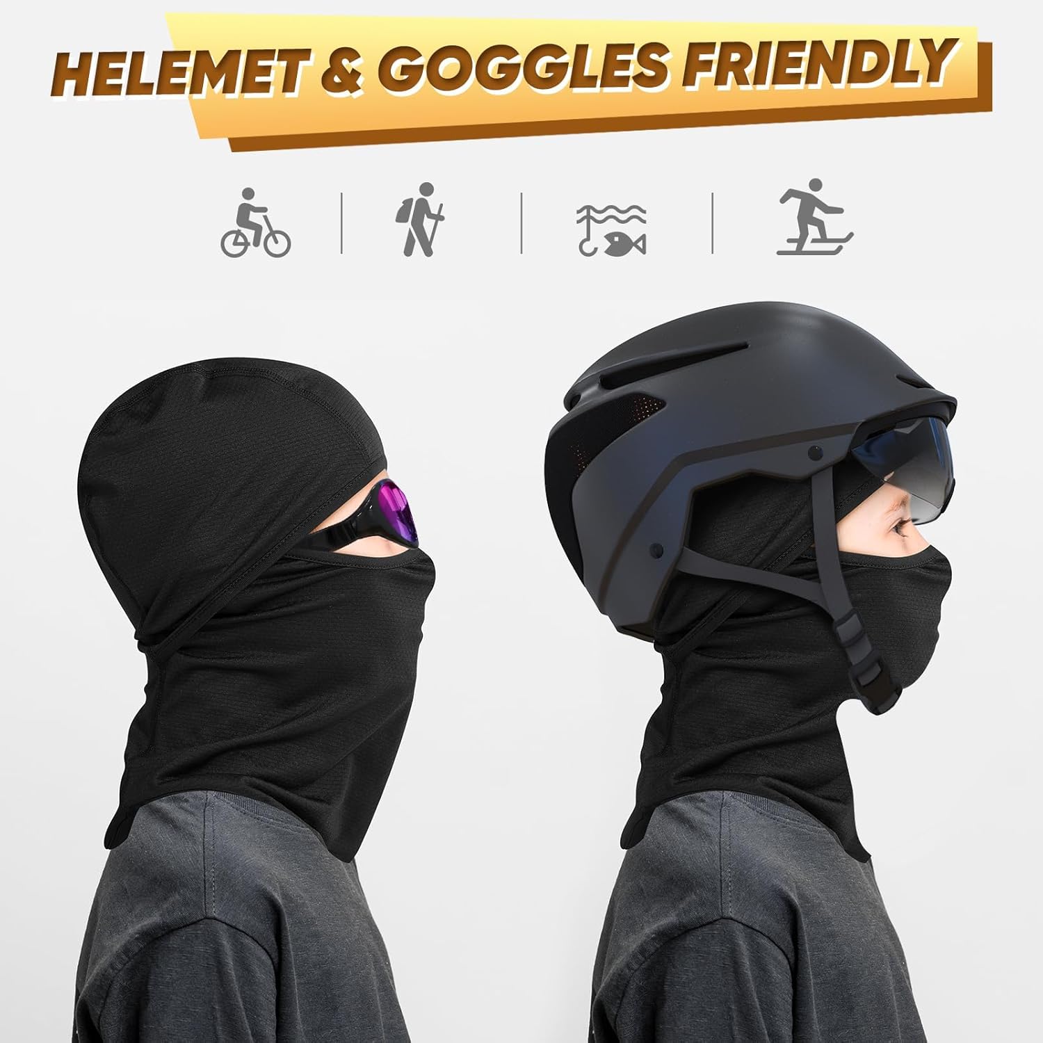Ameceres Kids Balaclava Ski Mask Winter Cold Weather Windproof Face Cover