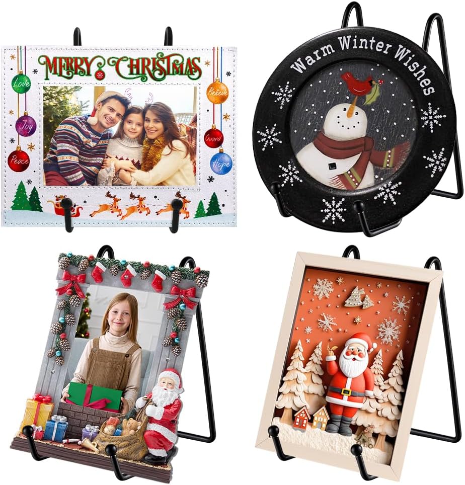 Comfecto 4 Pack Plate Stands for Display