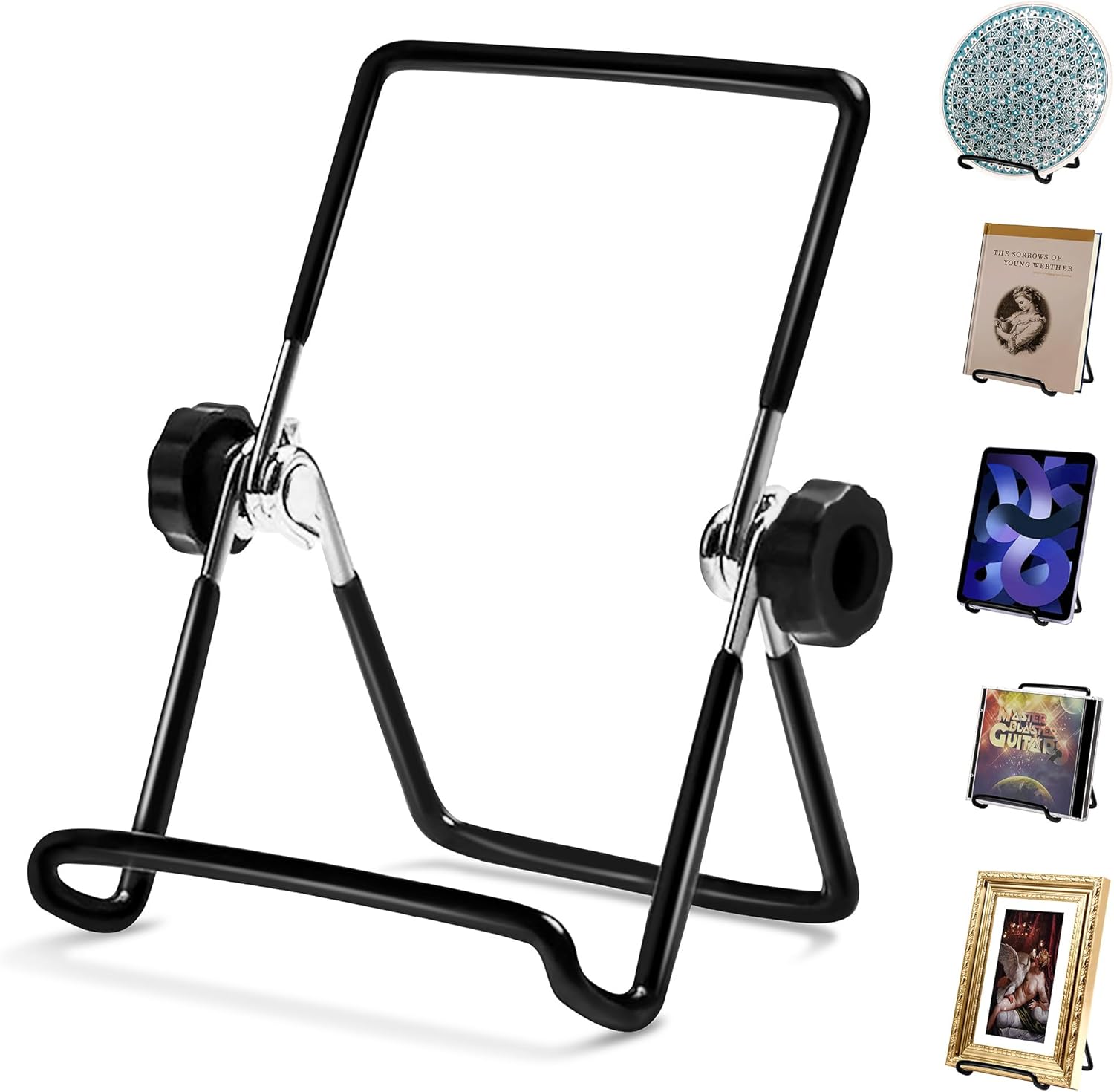 SOTER 2Pack Adjustable Metal Easels for Plates and Art