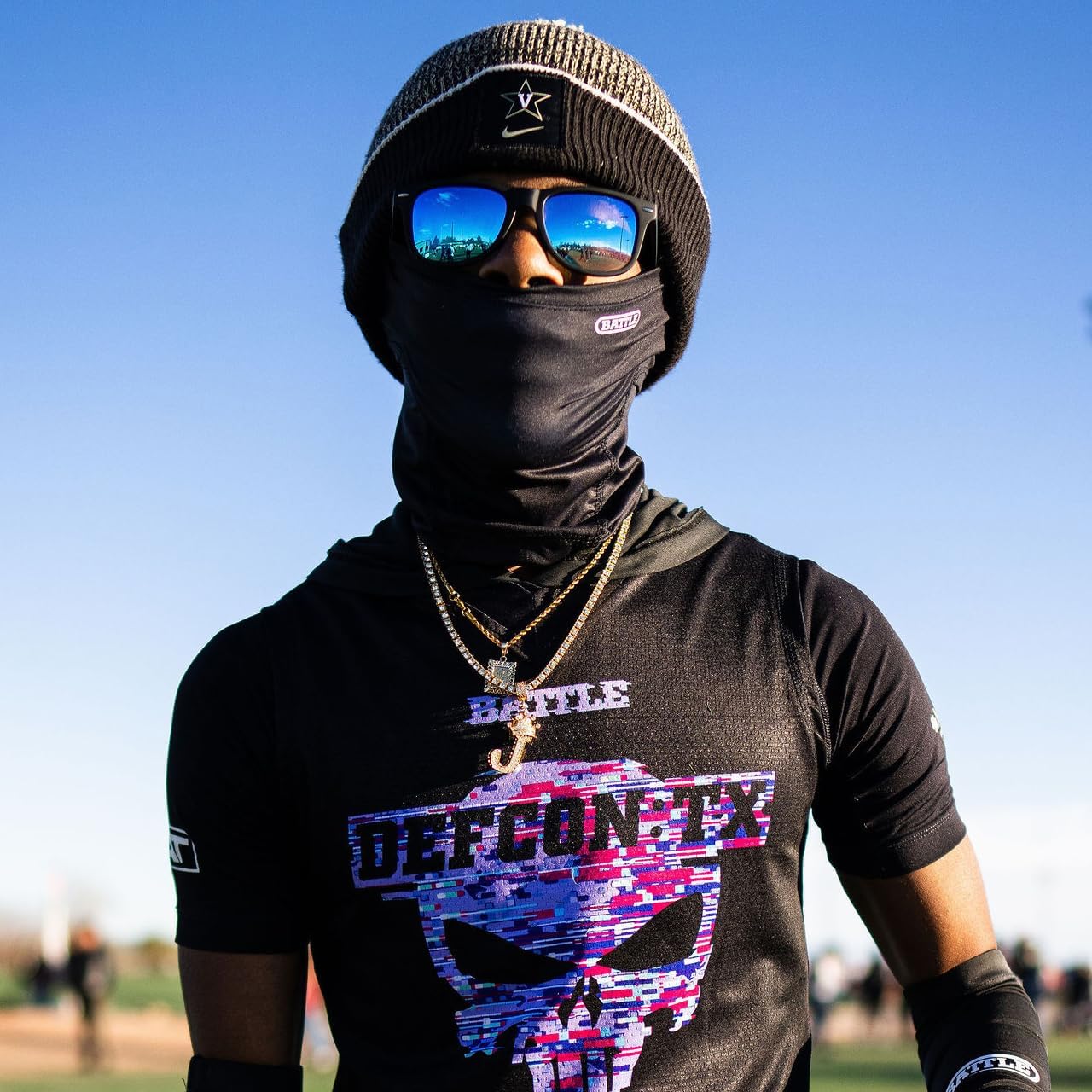 Battle Sports Performance Mask with Tight Fit and Moisture Wicking