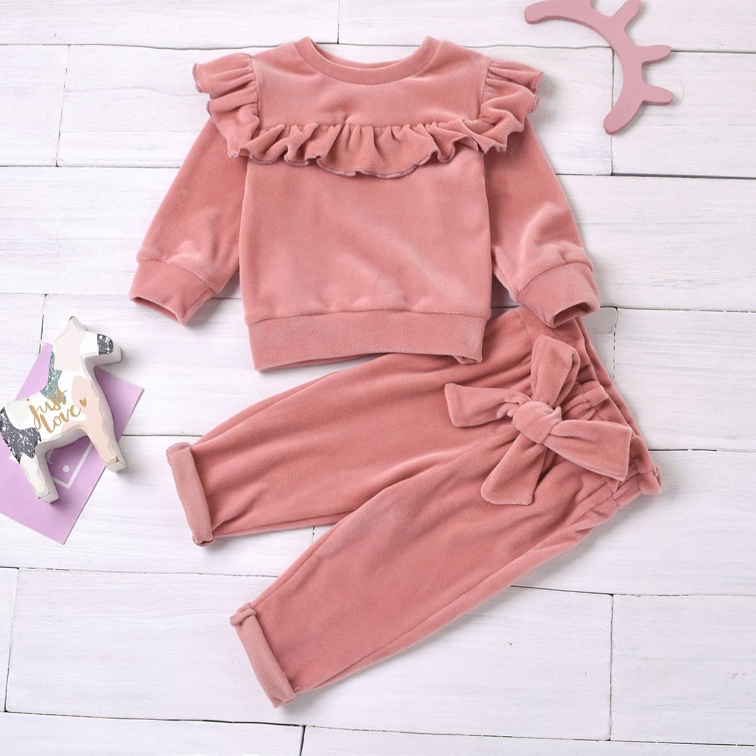 Newborn Baby Girls Boys Cotton Fall Sweatshirt Set