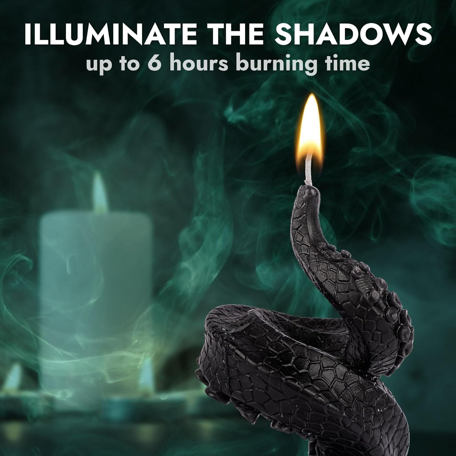 Gothic Decor Candles Snake Tentacle Cat