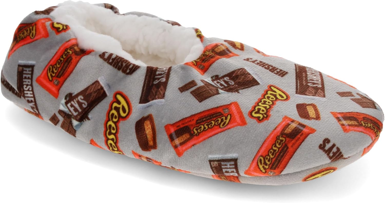HERSHEYS Sock Slippers For Kids with Peanut Butter Cup Print