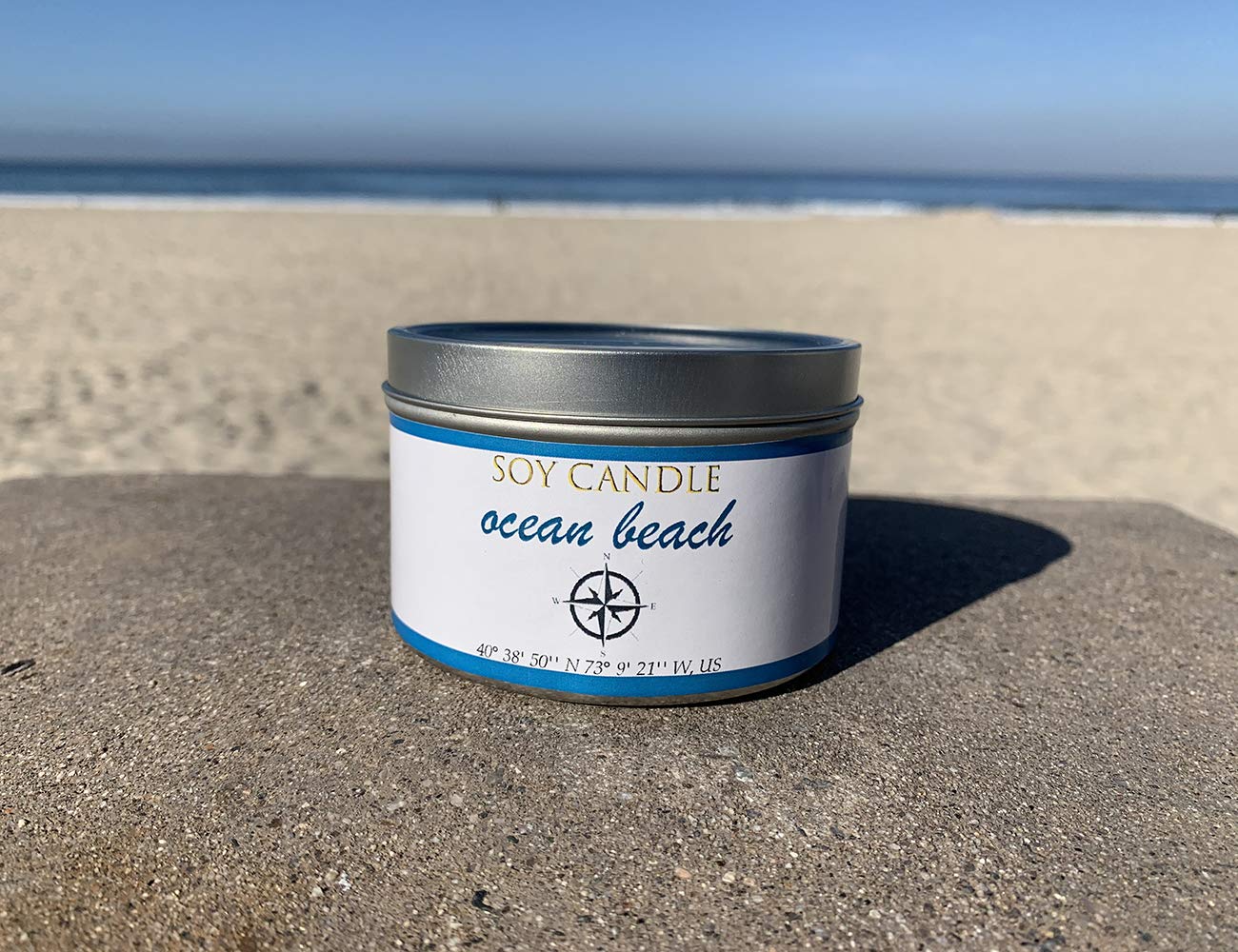 Natural Selection 8 oz Ocean Beach Soy Candle Tin