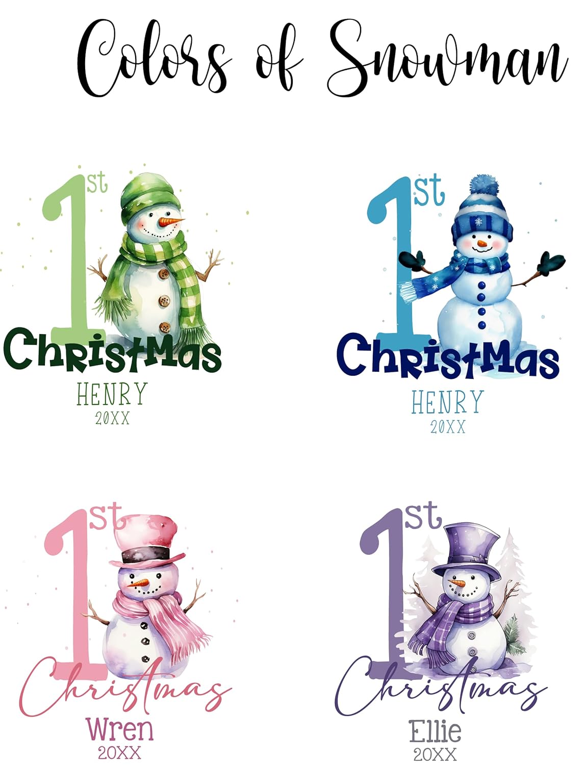 Spang Gang My 3rd Christmas Snowman Ornament