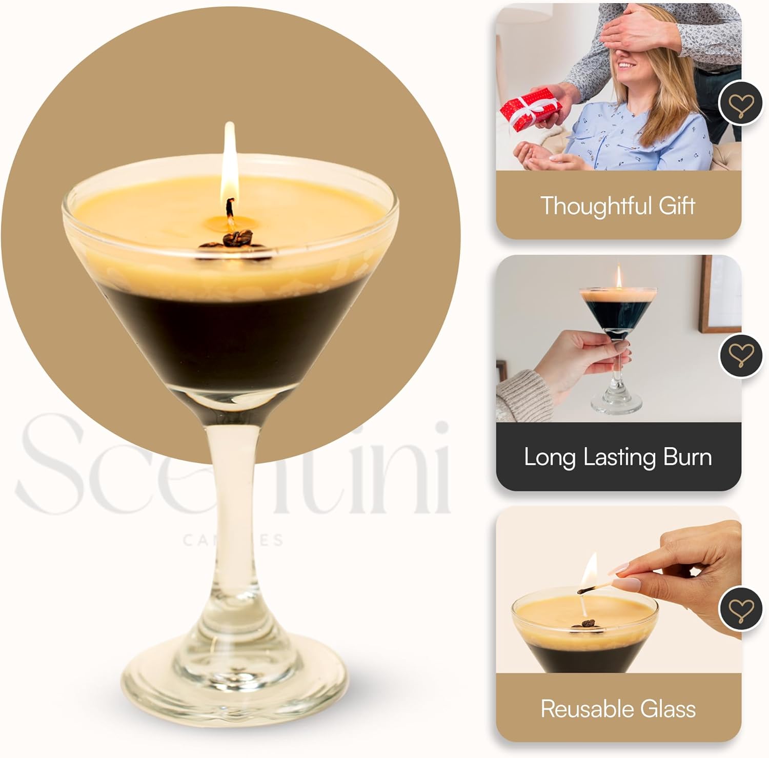 Espresso Martini Candle - 925oz Glass Coffee Scent