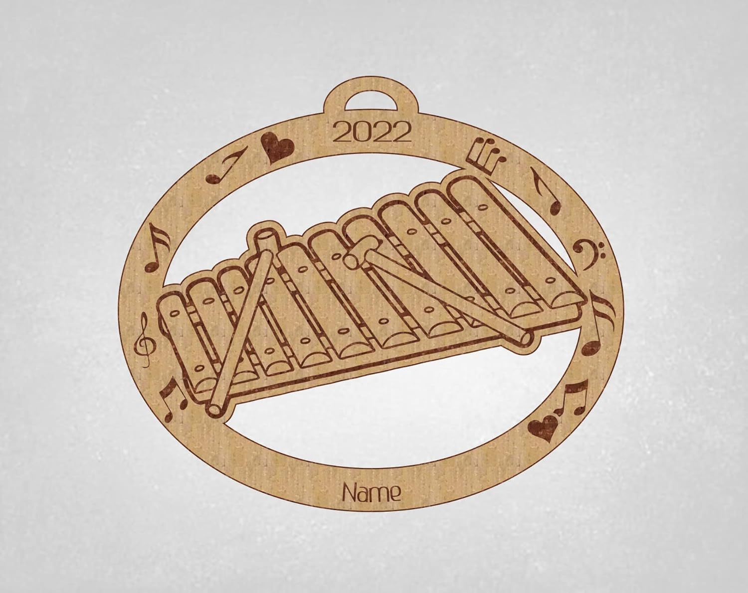 Handmade Xylophone Ornament Personalized Gift