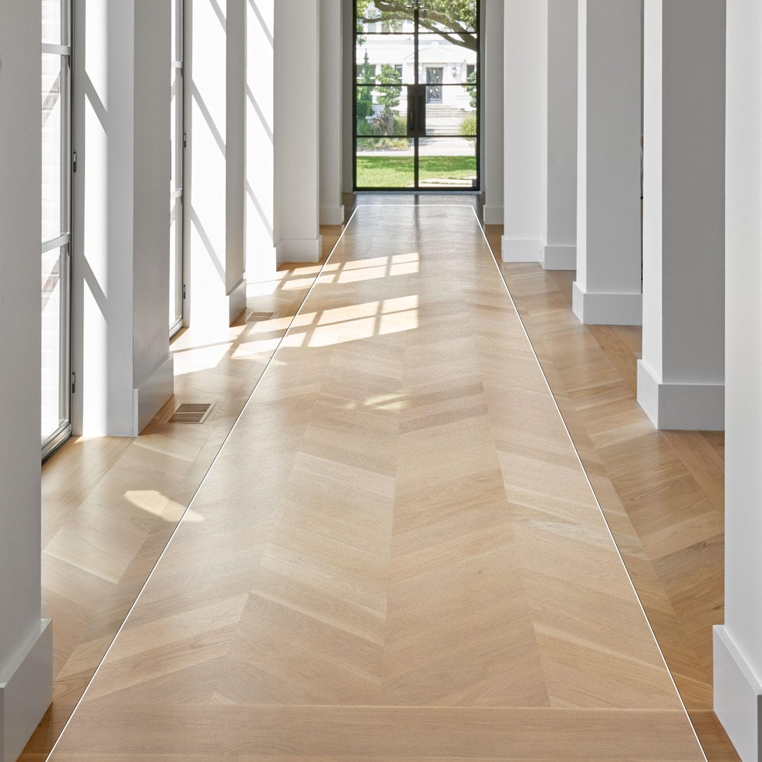 SALLOUS 6x2 ft Clear Hallway Runner Rug 1