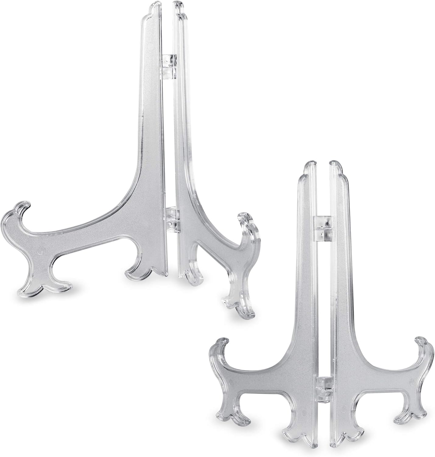 Super Z Outlet Clear Plastic Easels Display Stand 85 Inch 12 Pack