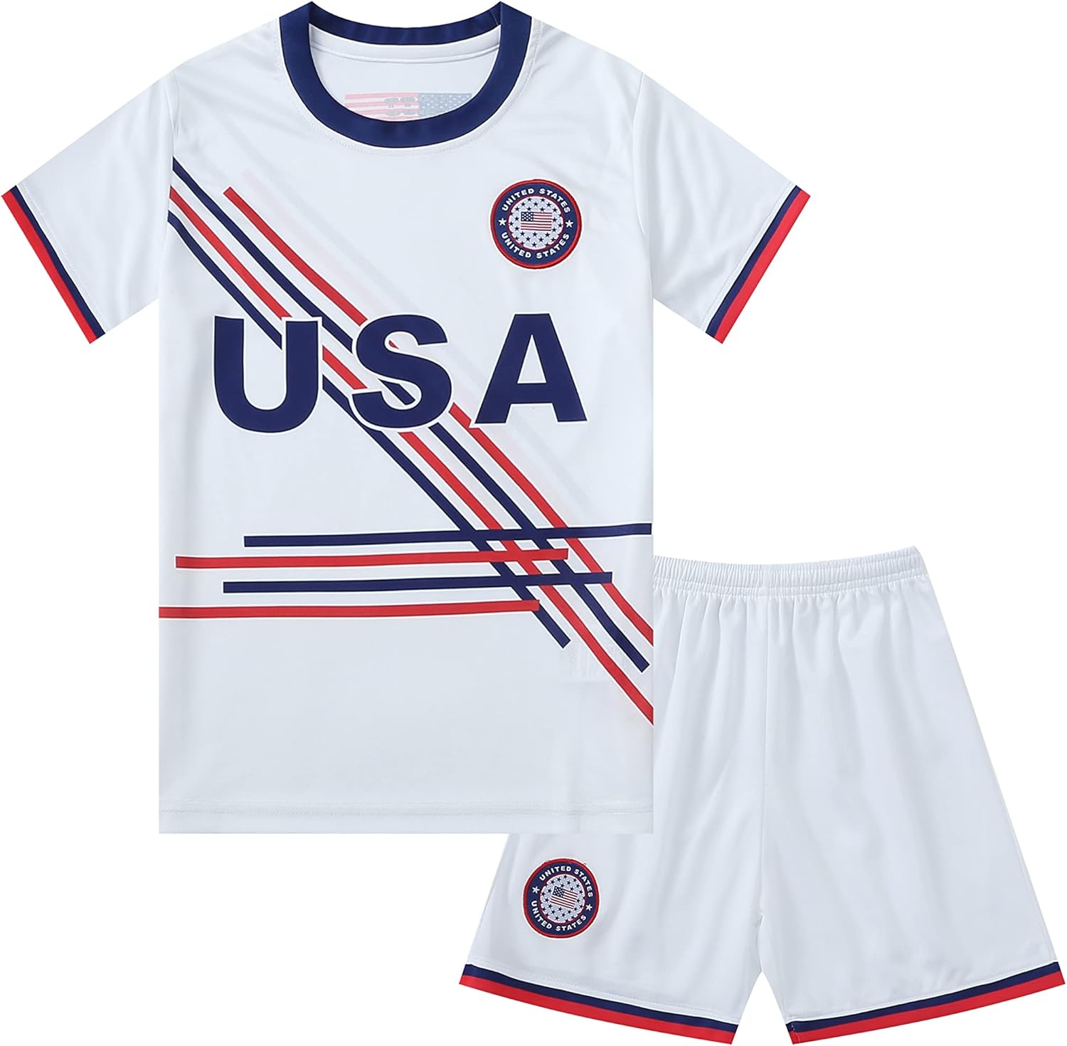 Shanovelle USA Soccer Jersey Shirt Shorts Set