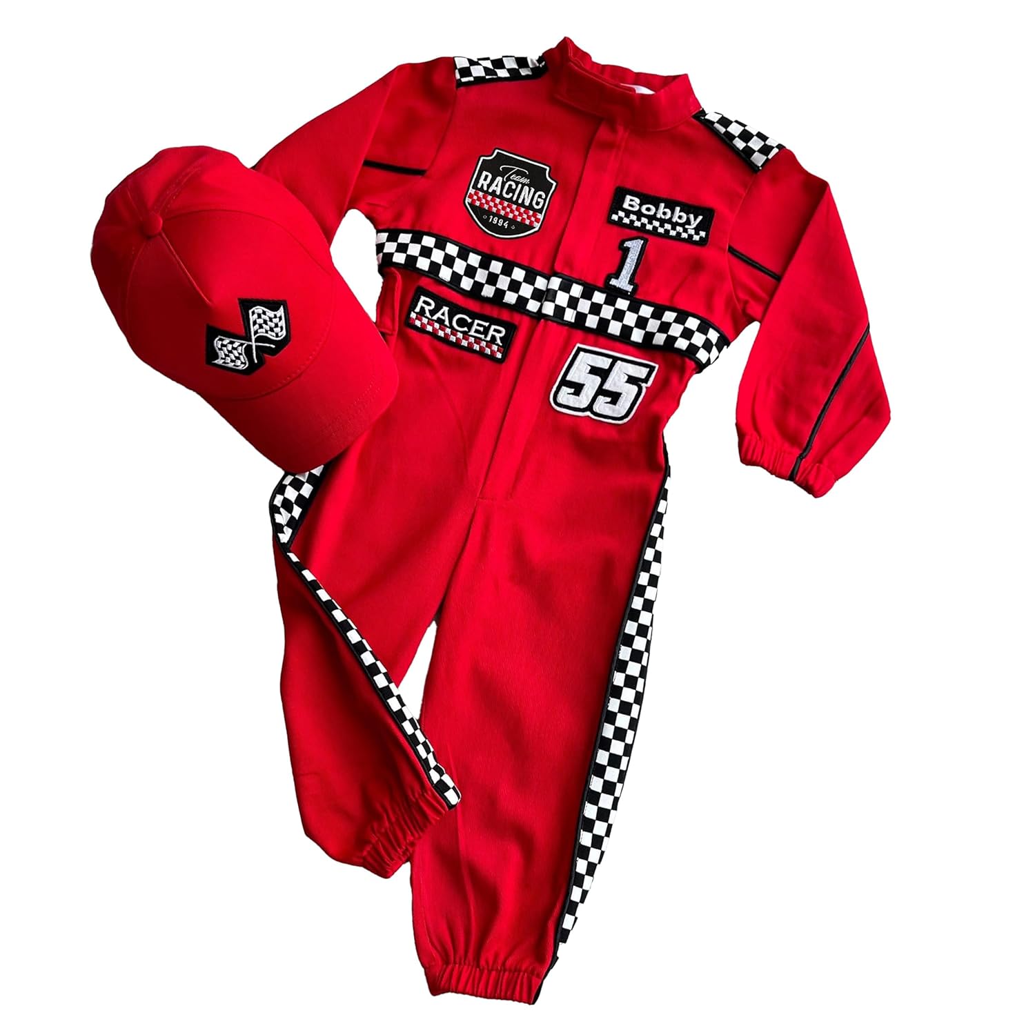 Handmade Race Car Driver Costume for Toddlers 1