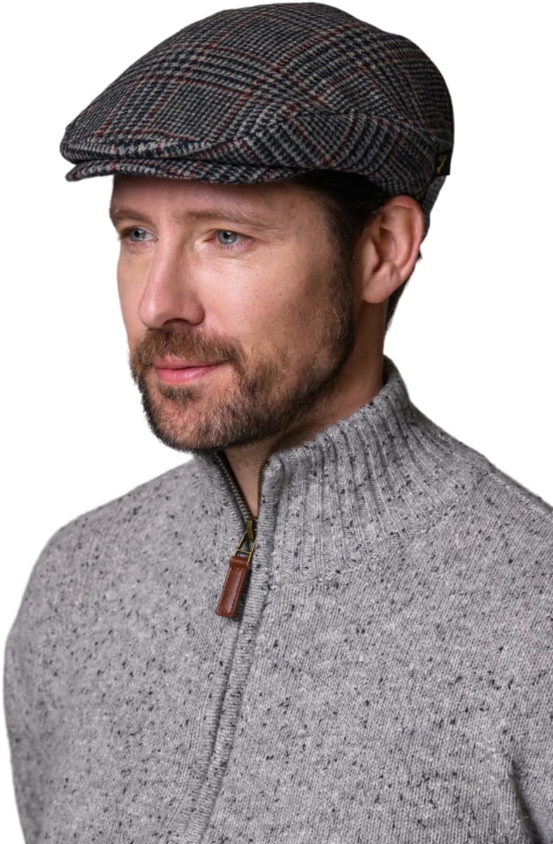 Mucros Weavers Irish Flat Cap Mens Trinity Tweed Hat