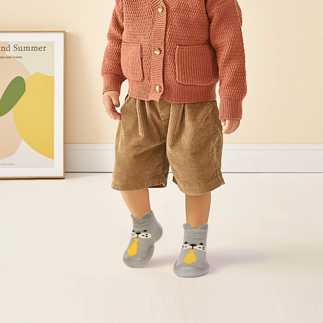 WEAPRIL Baby Toddler Non-Skid Slippers Socks