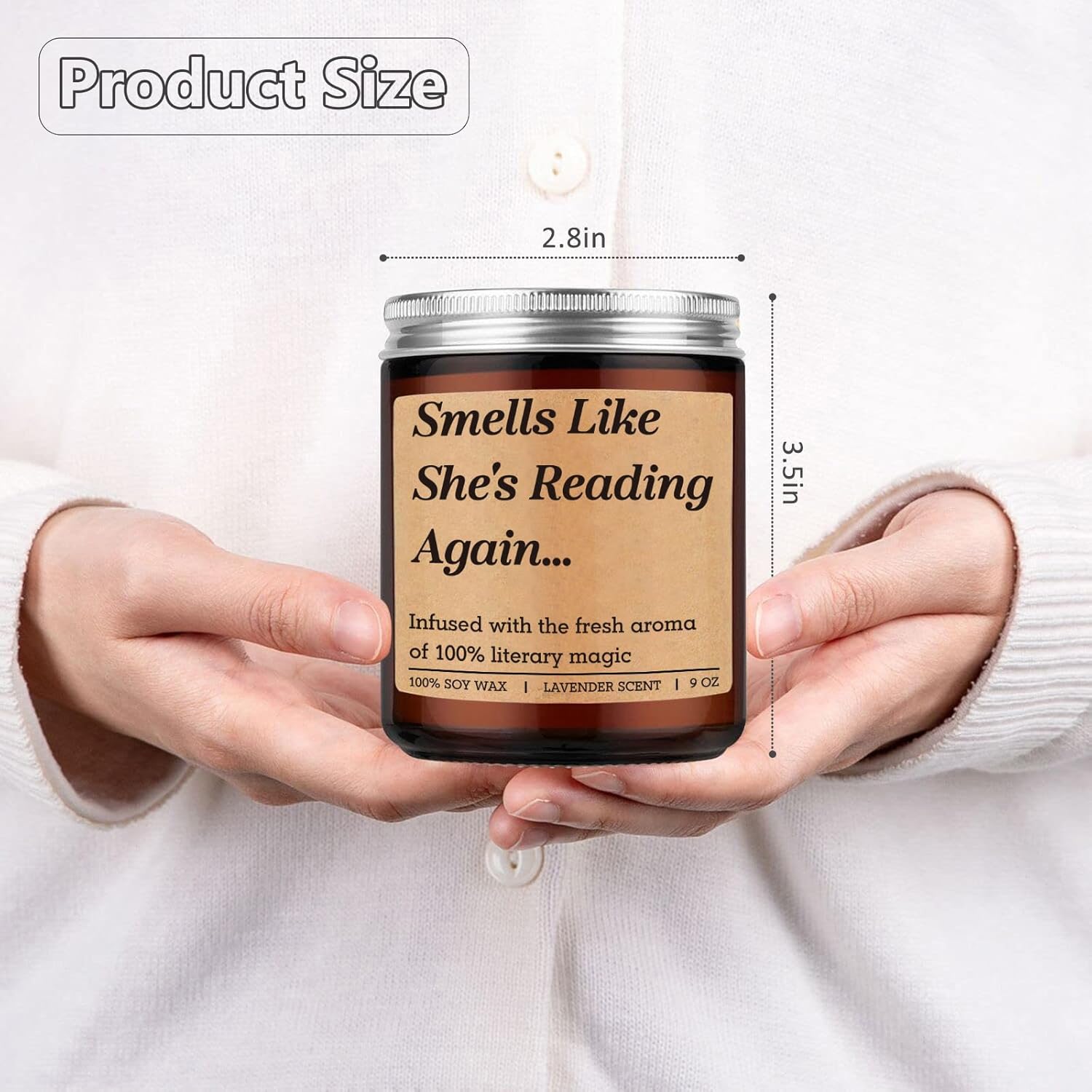 Fairys Gift Literary Candle for Book Lovers 1