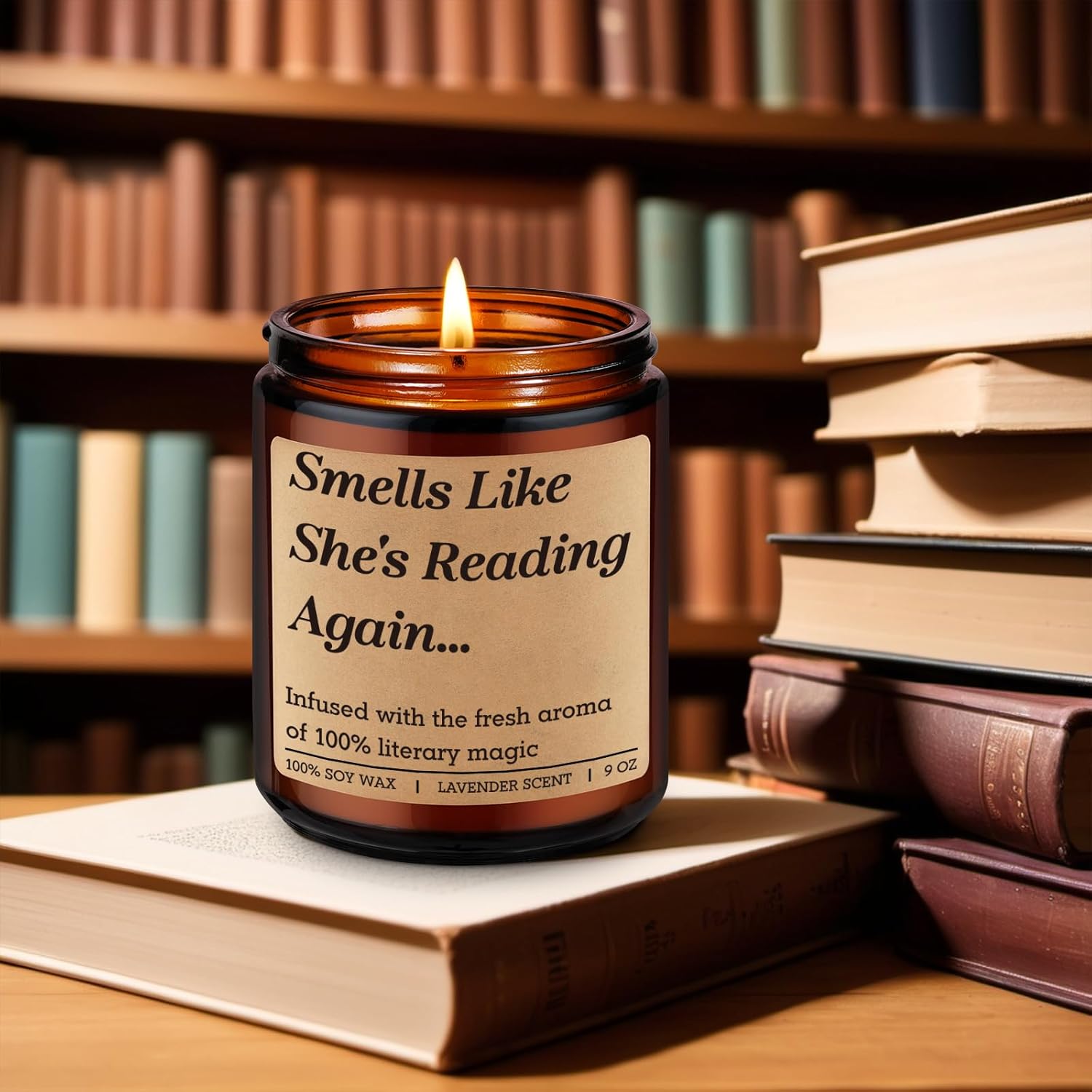 Fairys Gift Literary Candle for Book Lovers 1
