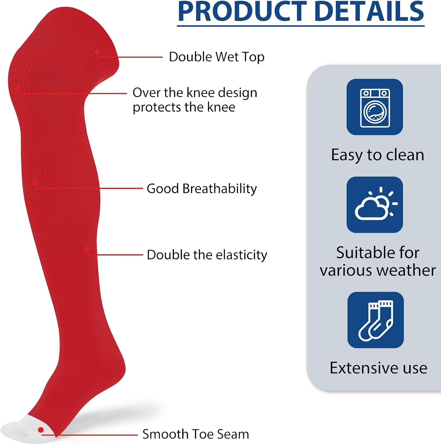 High Baseball Football Socks for Boys Men 1