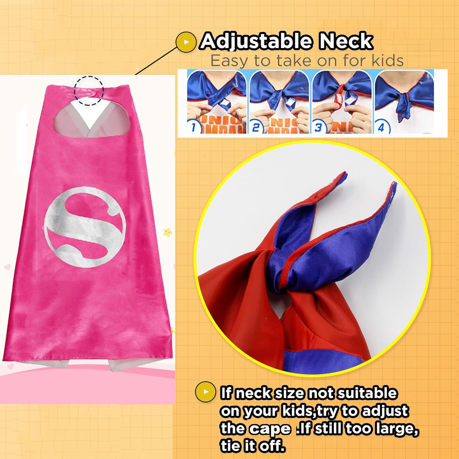 KARAZZO Superhero Capes Set for Kids