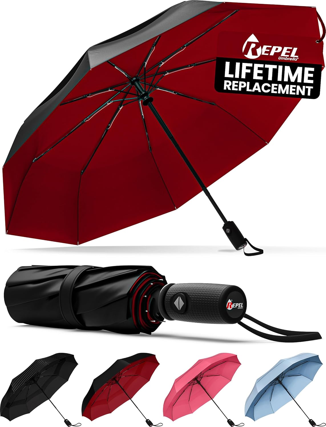 Repel Umbrella - Windproof Travel Umbrella for Rain 1