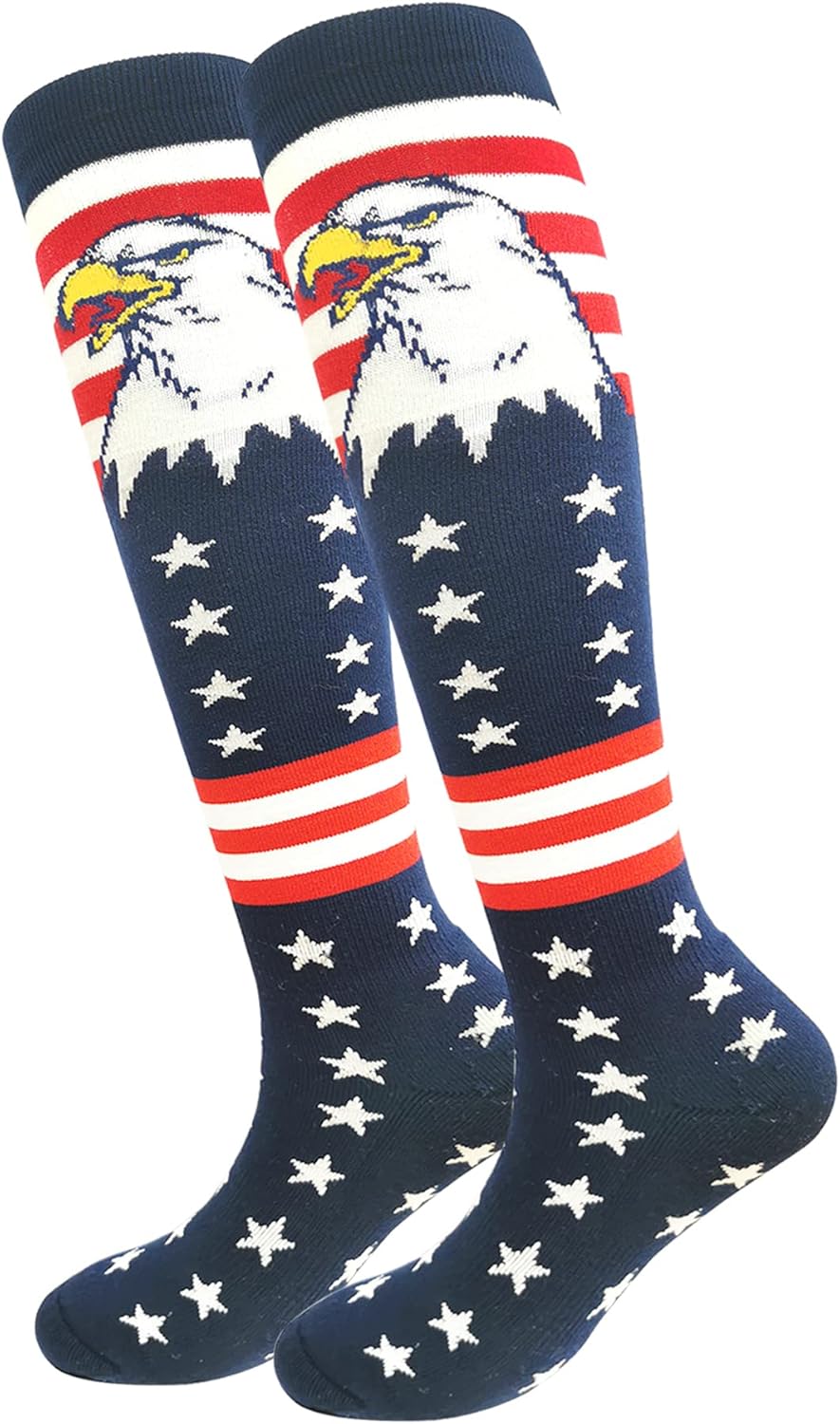 ORTCI American Flag Knee High Socks for Men Youth Boys 1