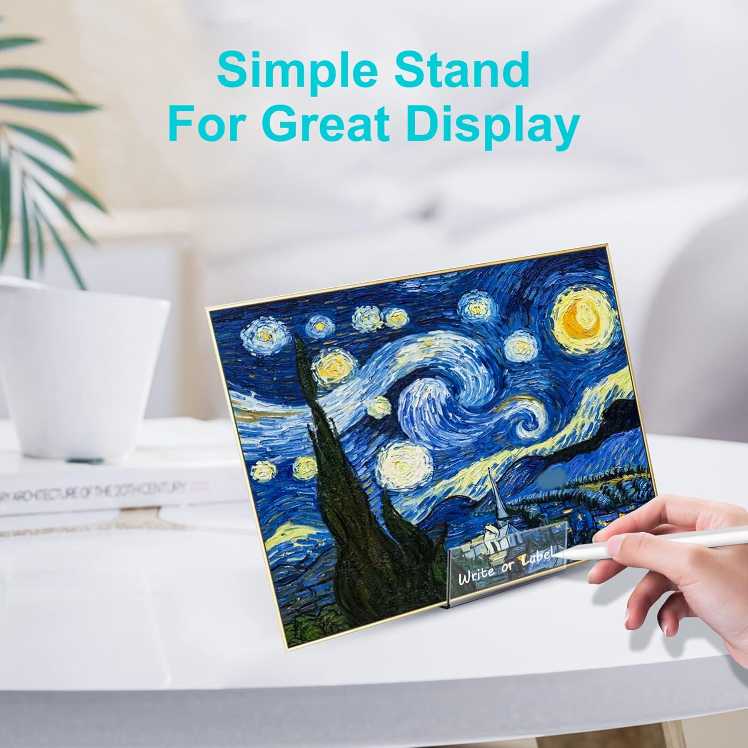 Boloyo Acrylic Display Easel 10PC Transparent Book Stand Holder