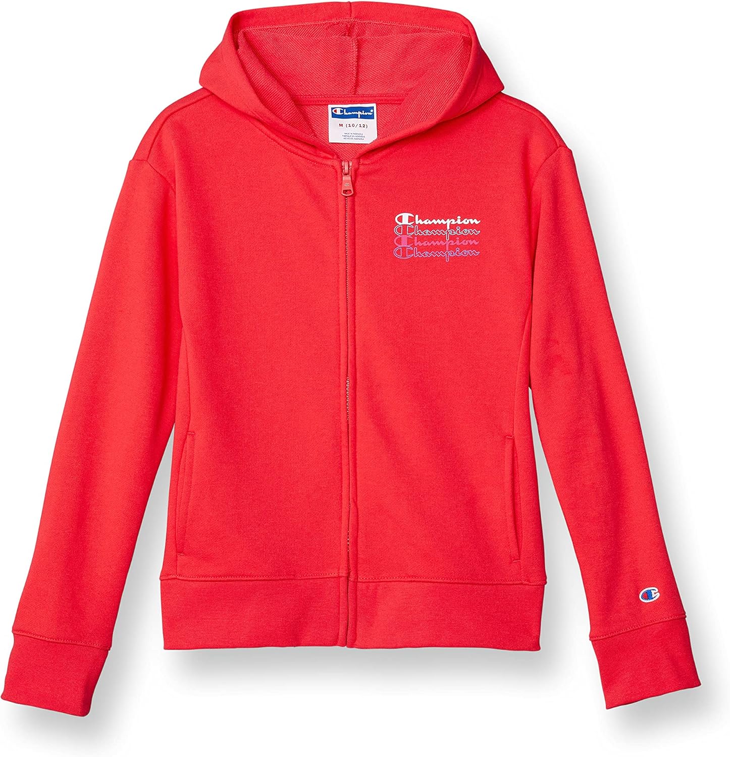 Champion Girls Hoodie Full Zip Lightweight Sweatshirt