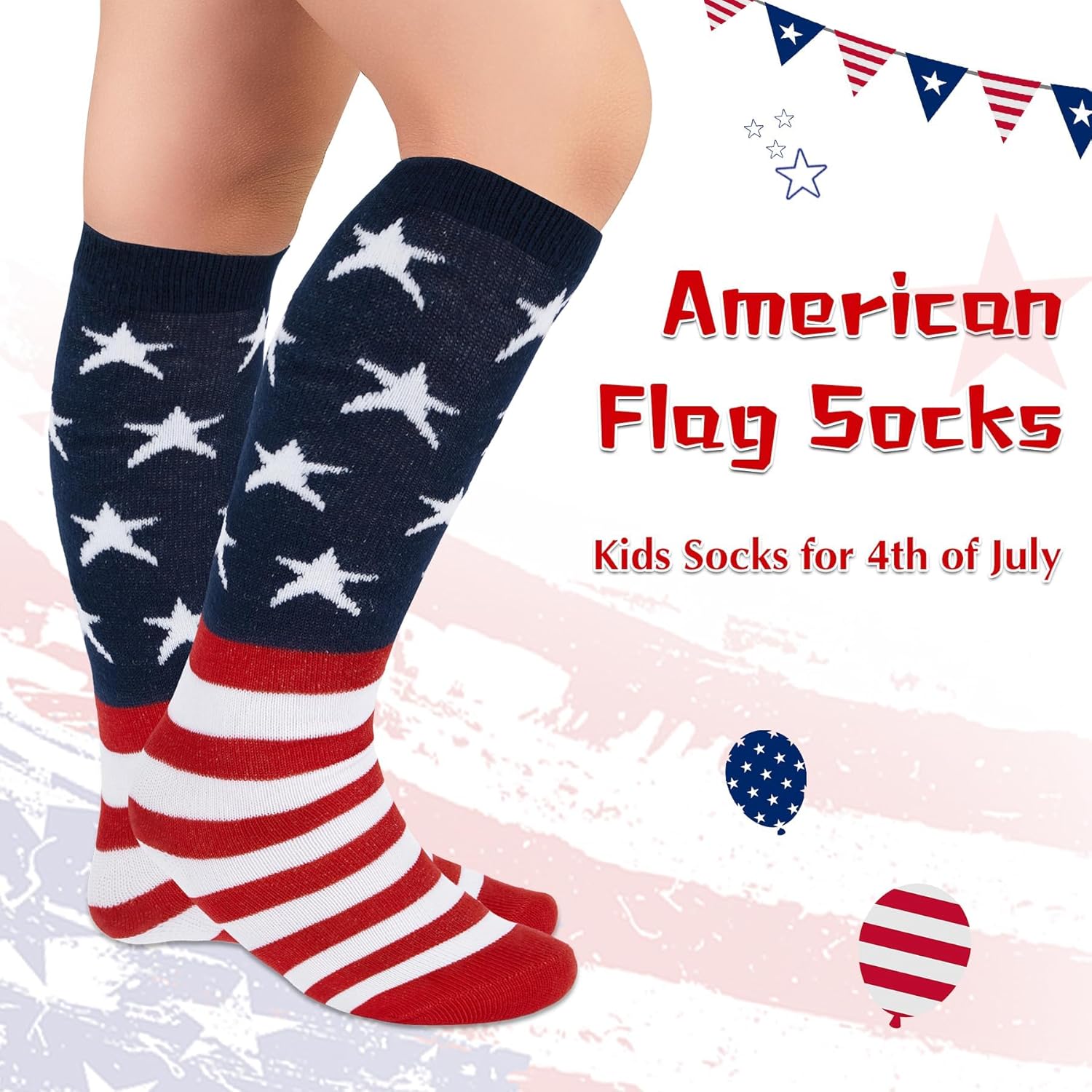 Zando Kids Knee High Soccer Socks for Boys Girls