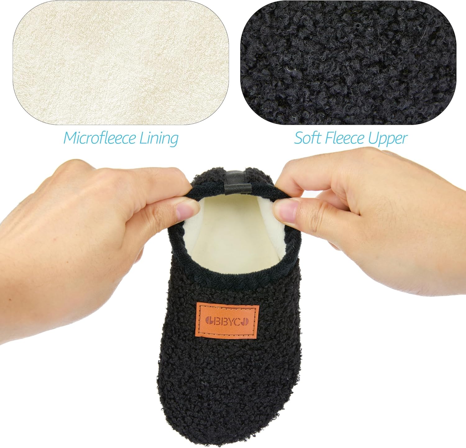 OBBYCO Kids House Slippers Cozy Lightweight Non-Slip for Infant Boys Girls