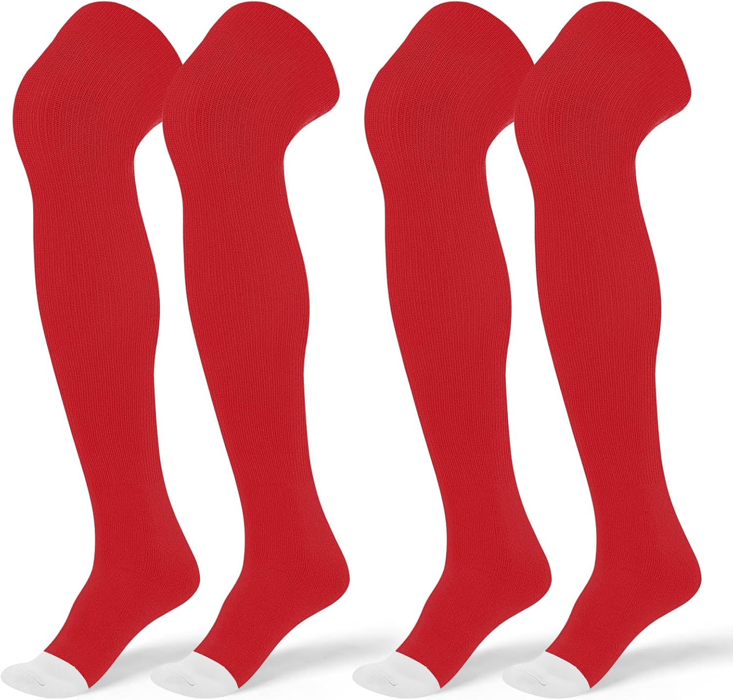 SUNYIWJIE 2 Pair Over-the-Knee Athletic Socks for Boys and Men