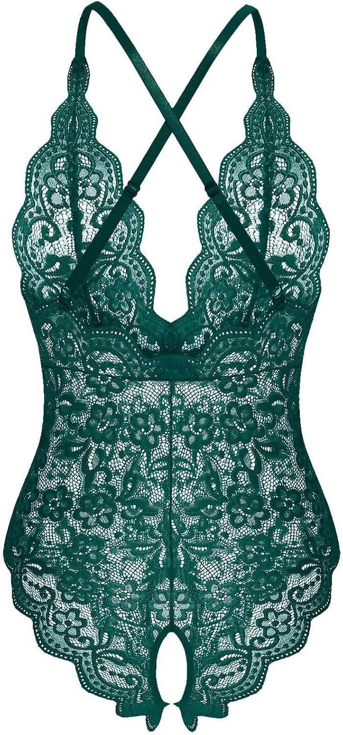 Women Sexy Lingerie Set with Crochet and Embroidery