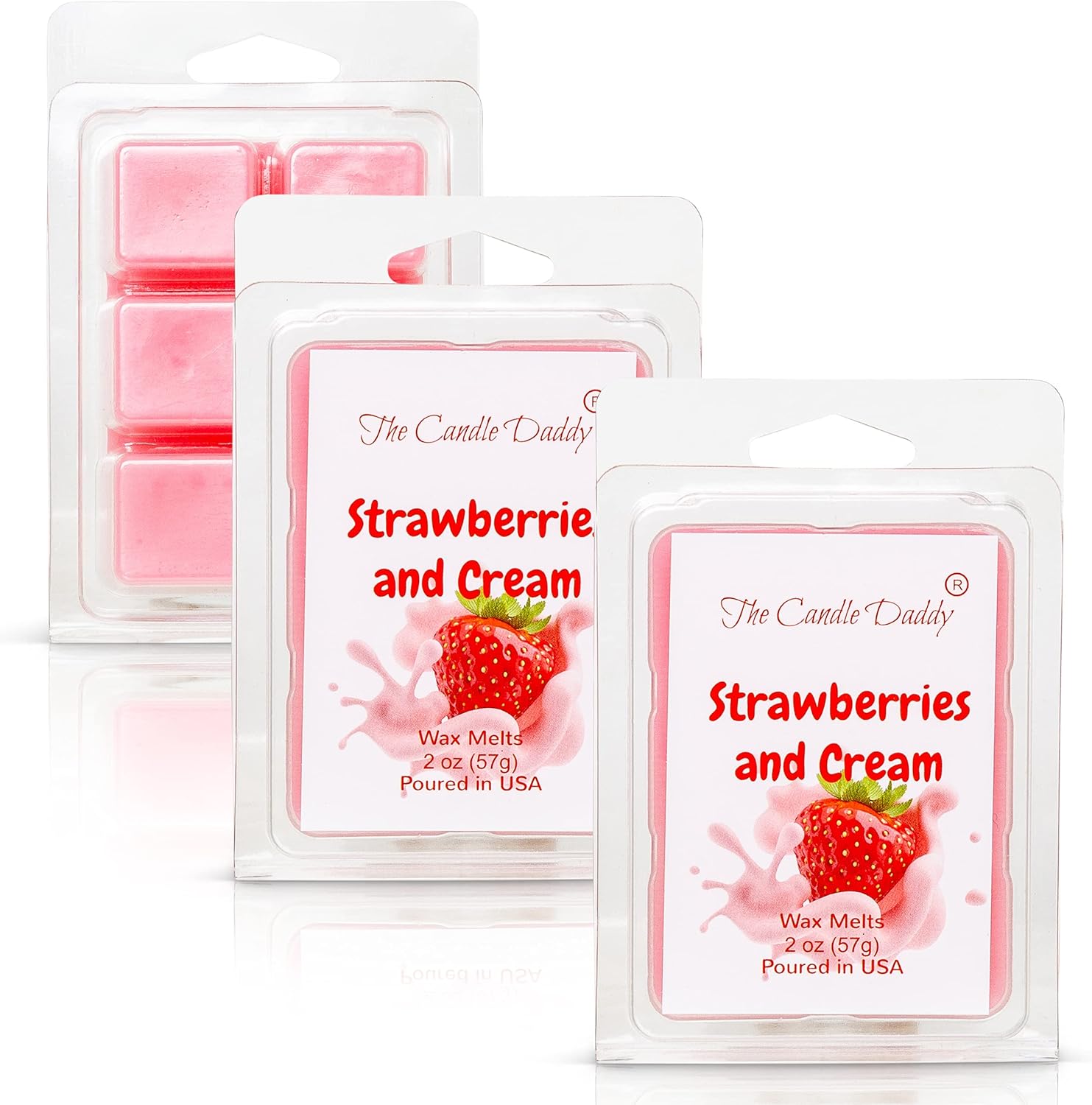 The Candle Daddy - Strawberries Cream Scented Wax Melts