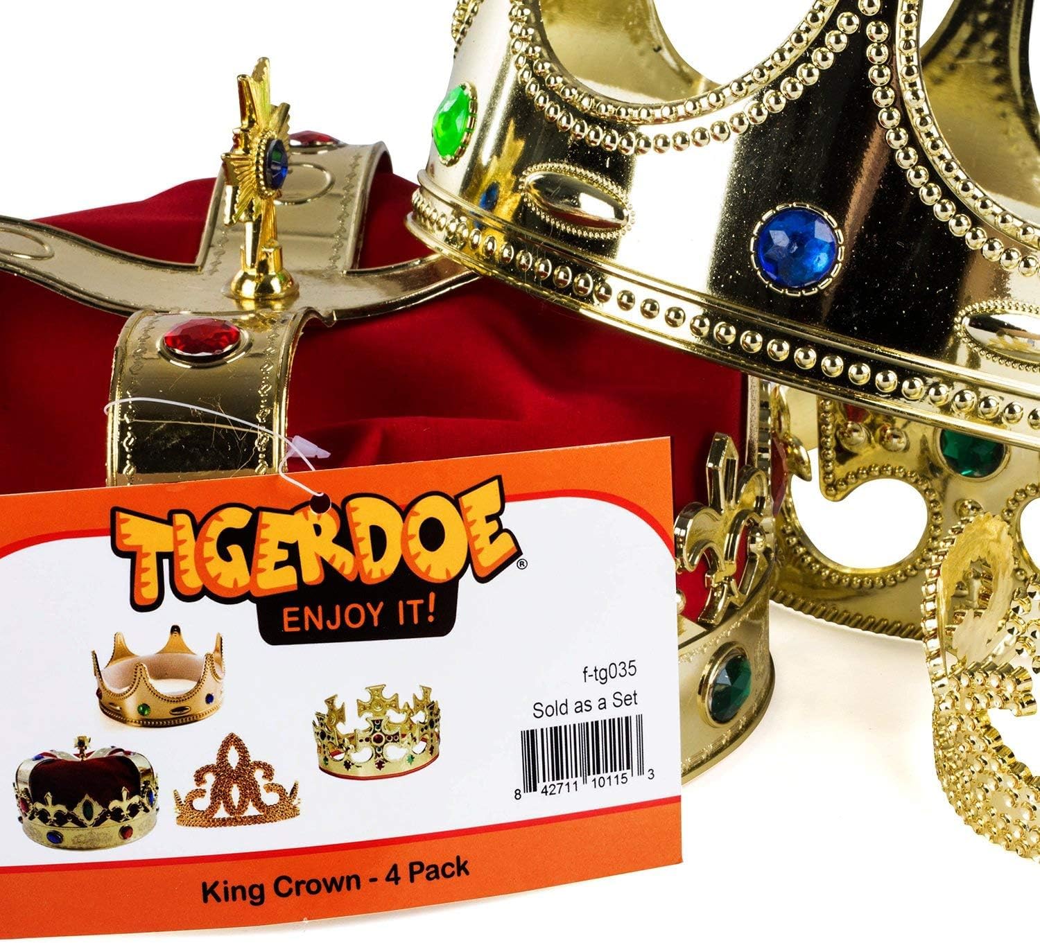 Tigerdoe Kings Crown - 4 Pack Royal Headwear