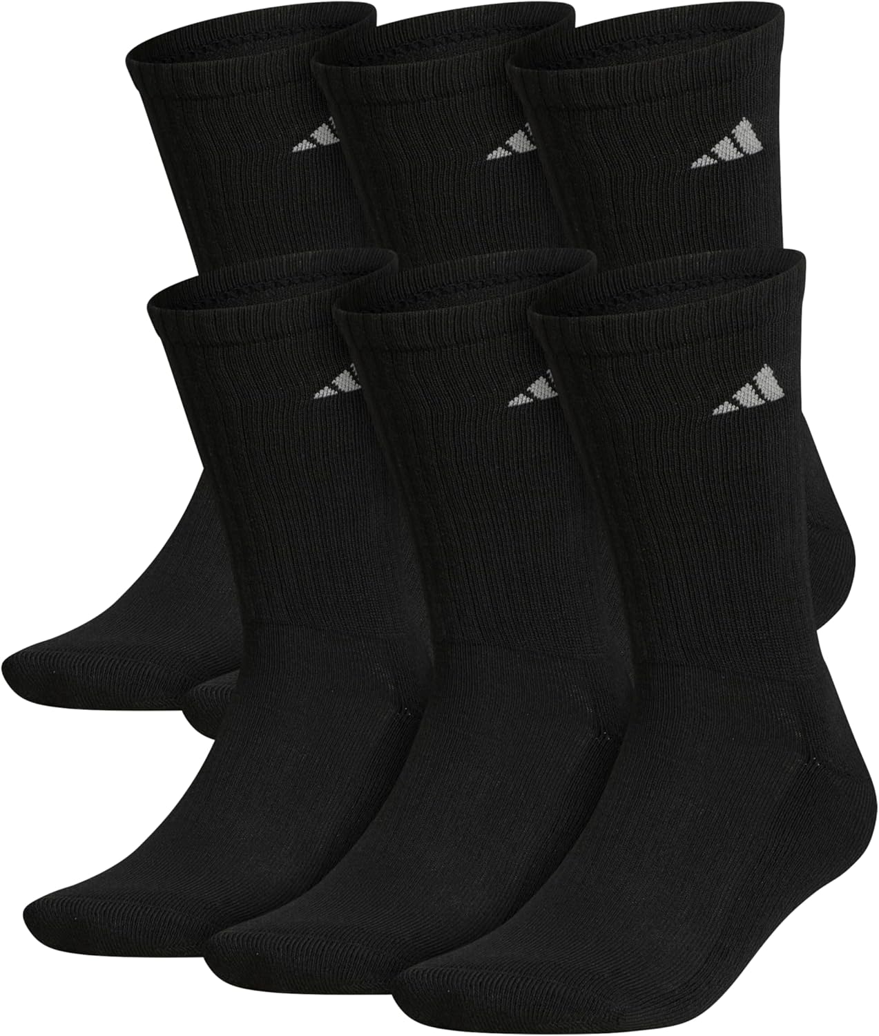 adidas Mens 6-Pack Cushioned Crew Socks 1