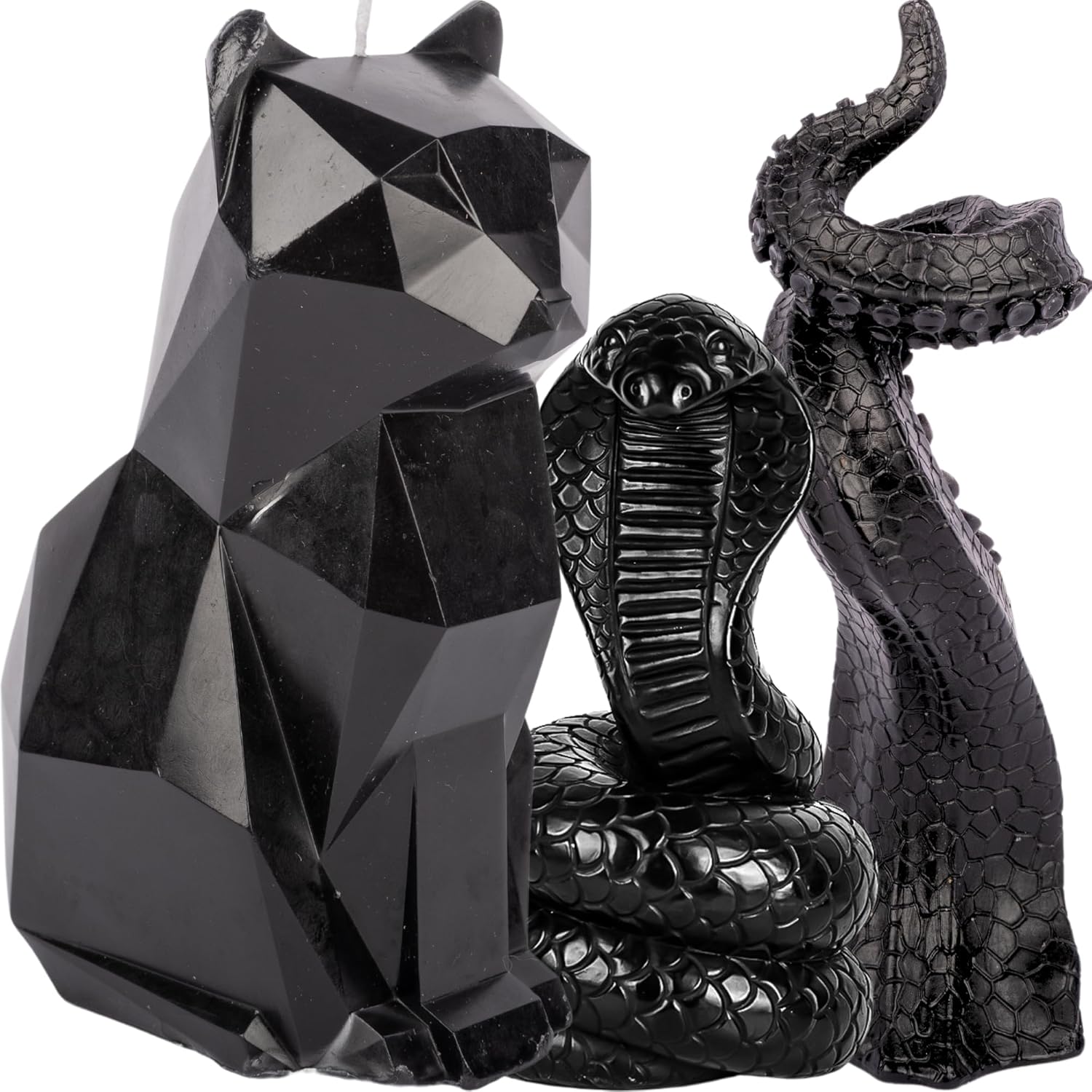 Gothic Decor Candles Snake Tentacle Cat
