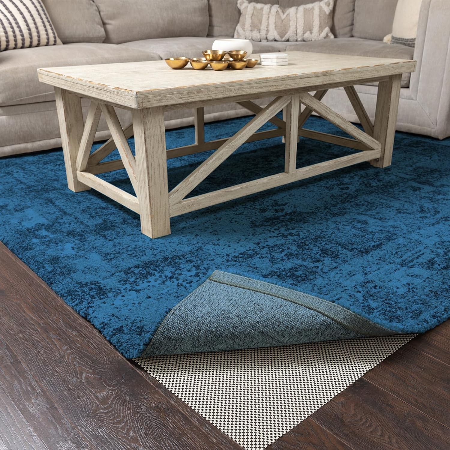 Veken 6x9 Ft Rug Pad Gripper for Hardwood Floors 1